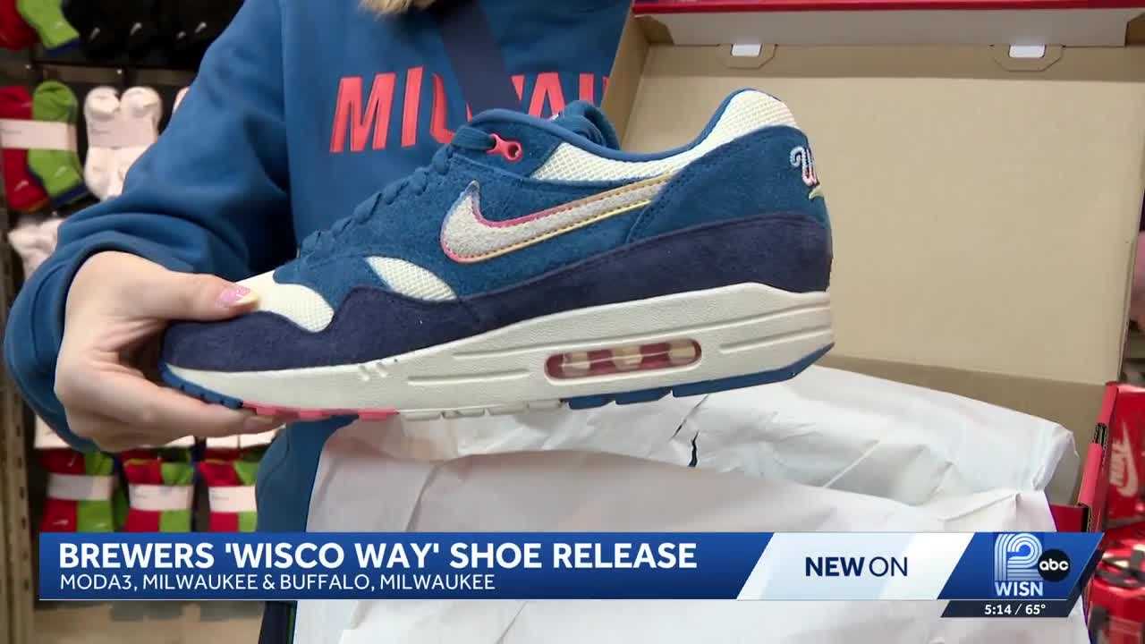 Brewers fans line up early in Milwaukee for Nike Air Max City Connect ...