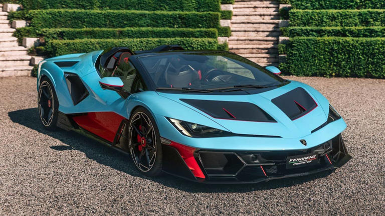 Lamborghini Fenomeno roadster revealed with 1,065-HP V12 and weird