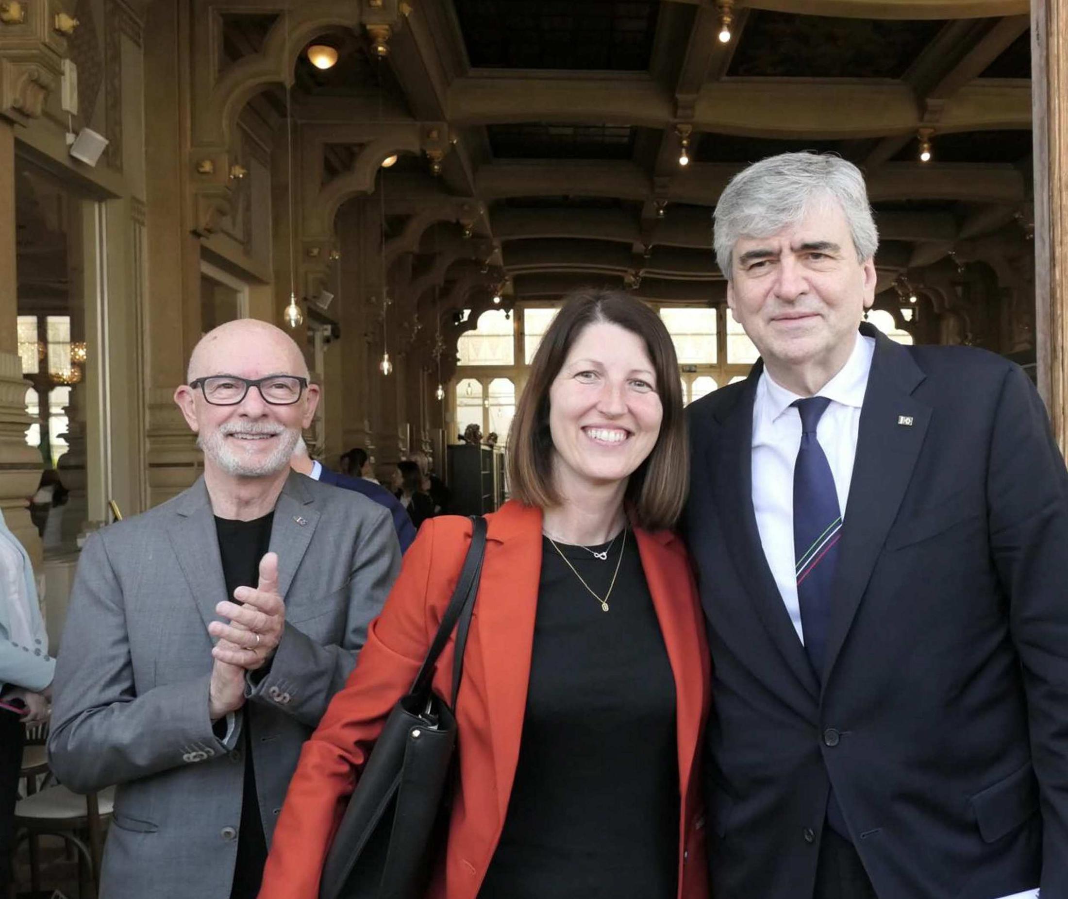 La visita del ministro Mazzi: 