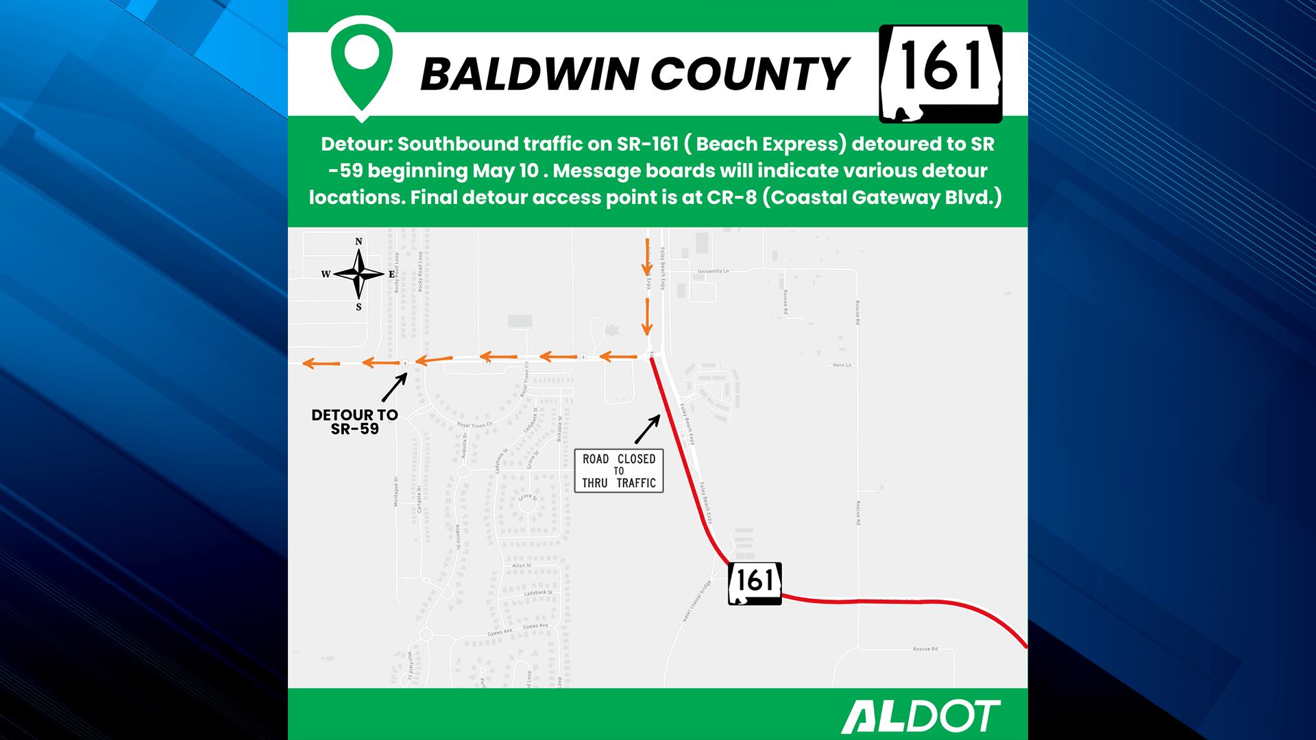Temporary detour begins Sunday for southbound SR 161 ahead of new ...