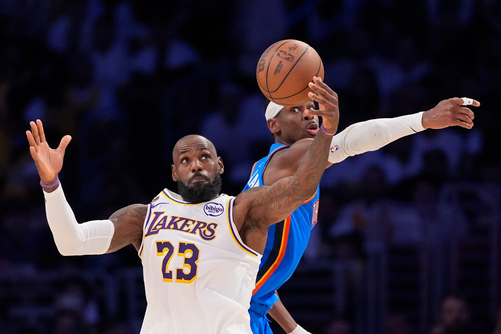 Thunder charge past Lakers 131-108 in Game 3 for another blowout in the ...