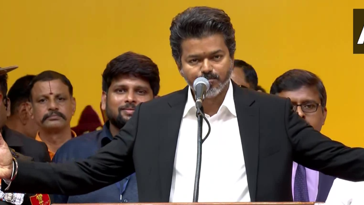 TVK ends decades-old DMK-AIADMK dominance, actor-politician Vijay sworn ...