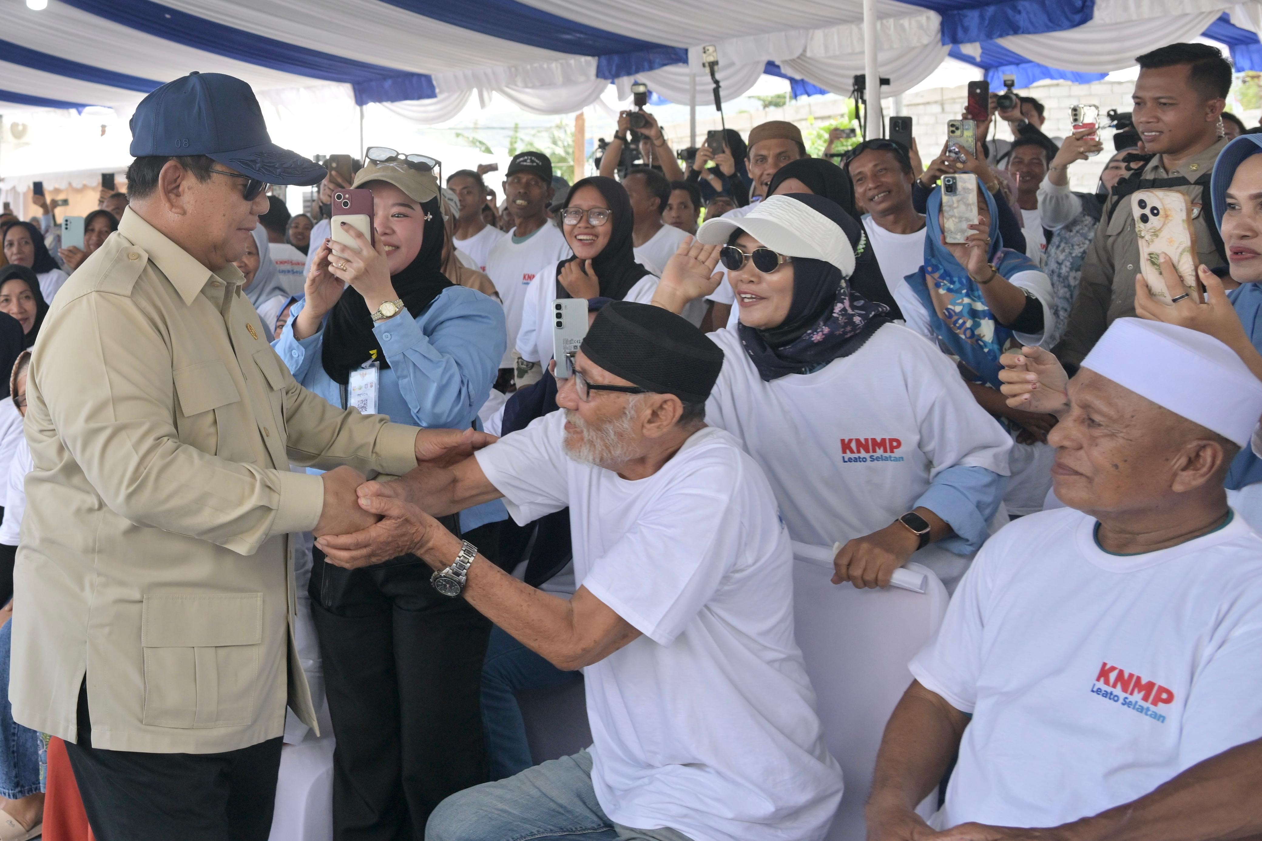 Prabowo: Saya mengerti nelayan hadapi risiko besar