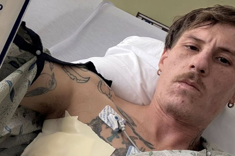 Bloke got so addicted to vaping that he was still puffing on the way into hospital