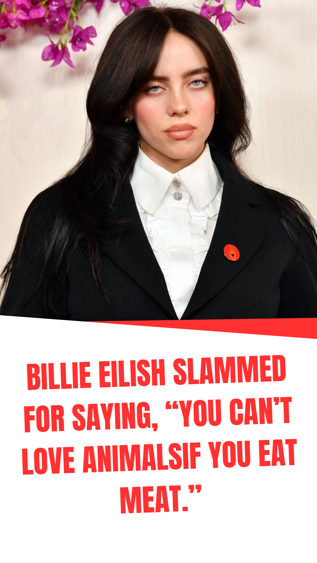 Billie Eilish Slammed For Saying, “You Can’t Love AnimalsIf You Eat Meat.”