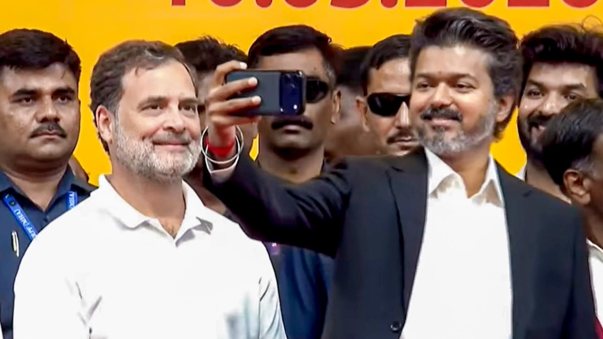 Watch: Vijay caps his historic Tamil Nadu CM oath ceremony with selfie