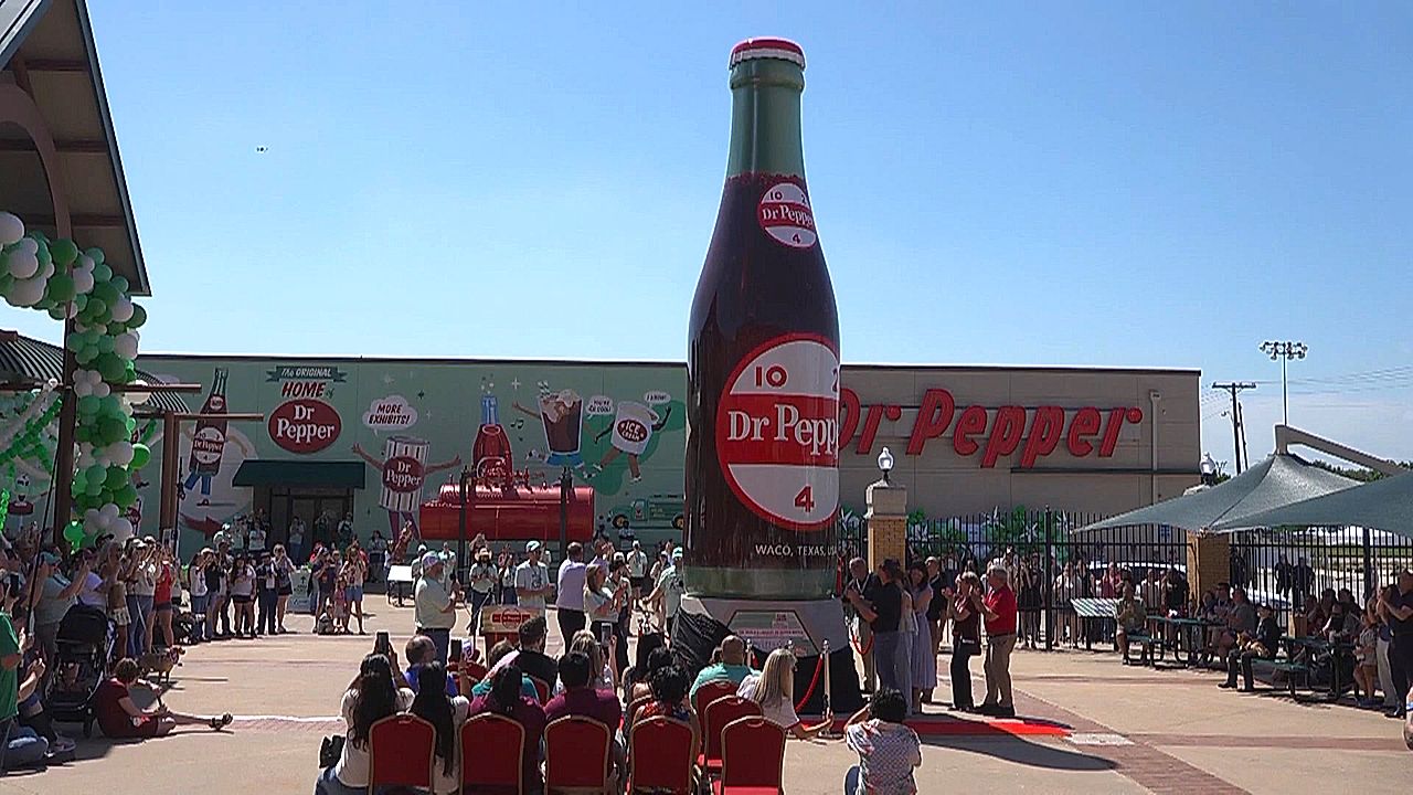 Texas Dr Pepper Museum unveils world's largest Dr Pepper bottle
