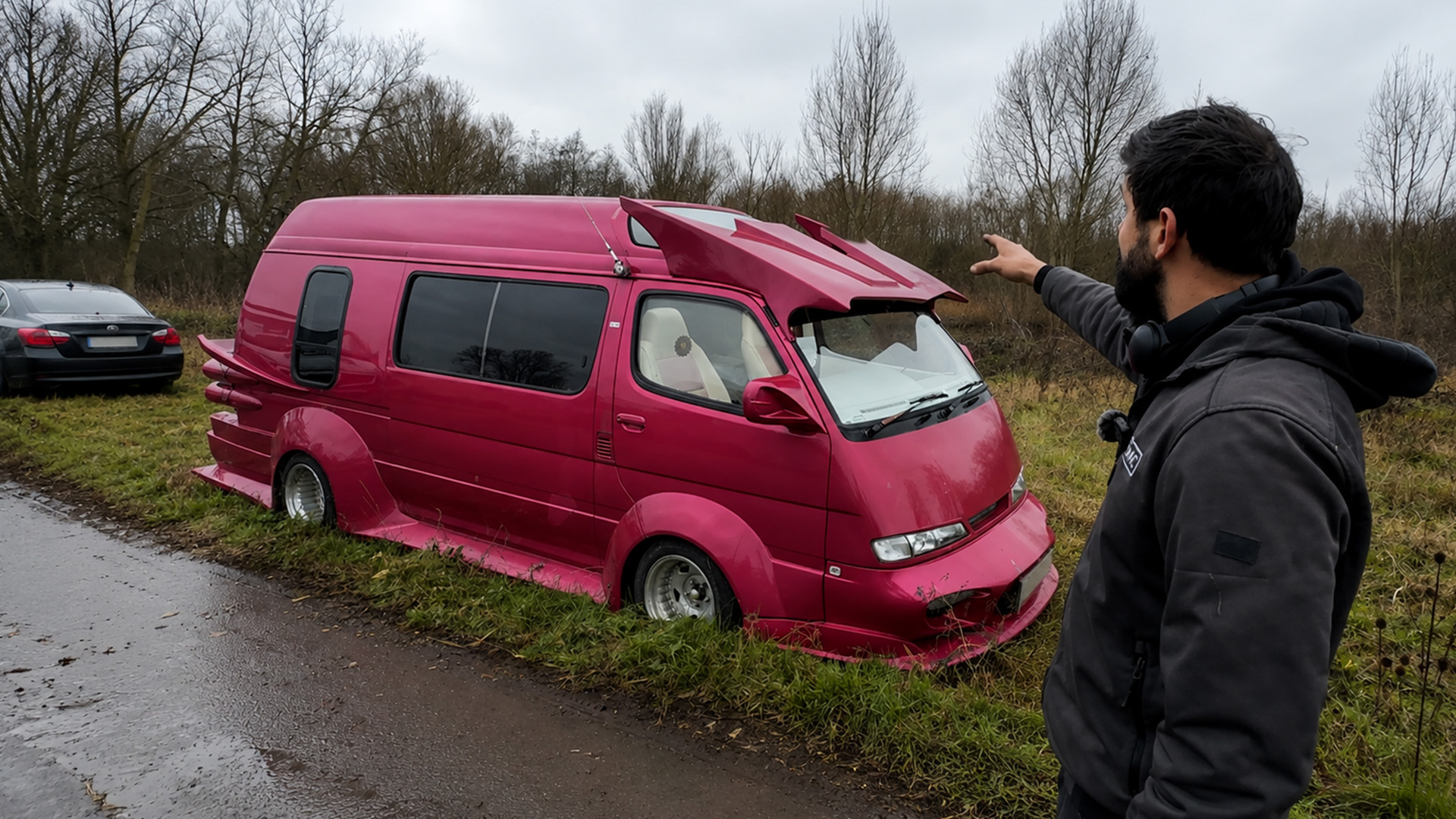 What happened to this abandoned custom van