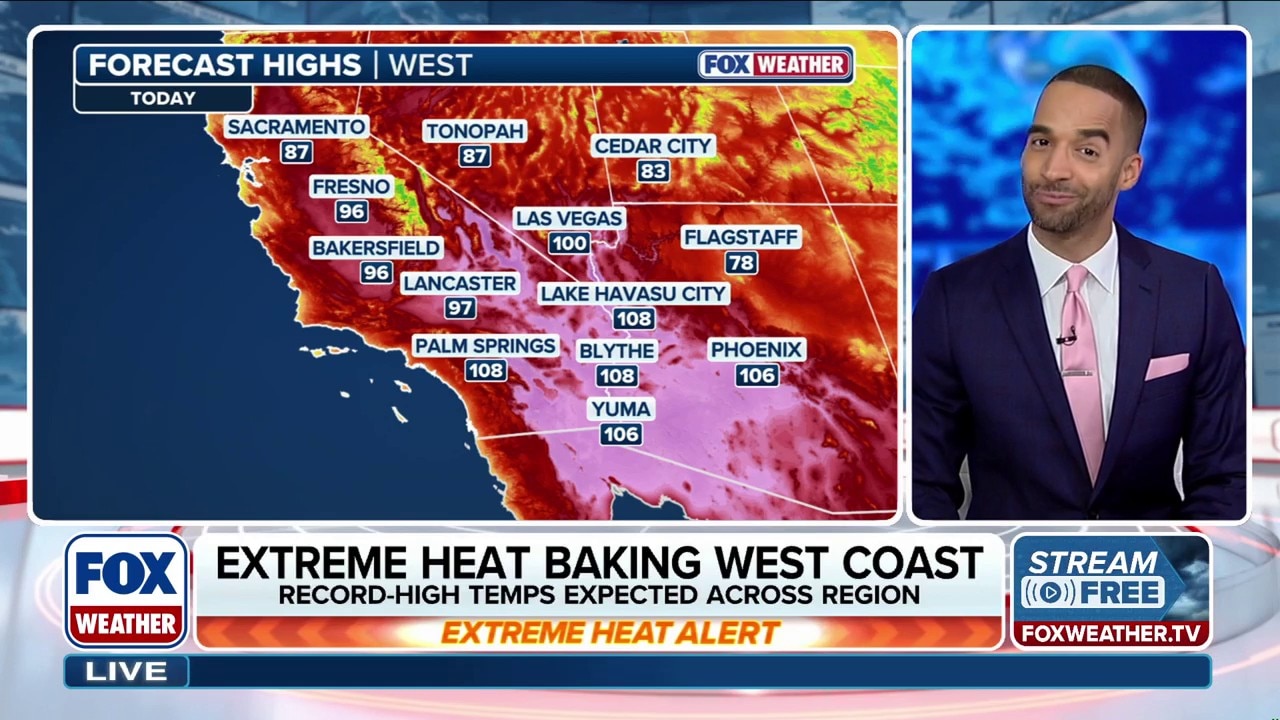 Triple-digit heat returns west with temperatures running up to 30 ...