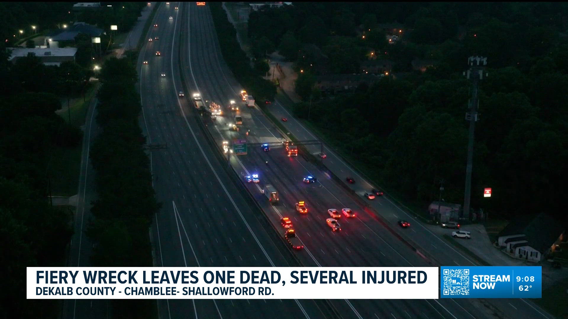 Fiery crash leaves one person dead and several others injured on Sunday ...