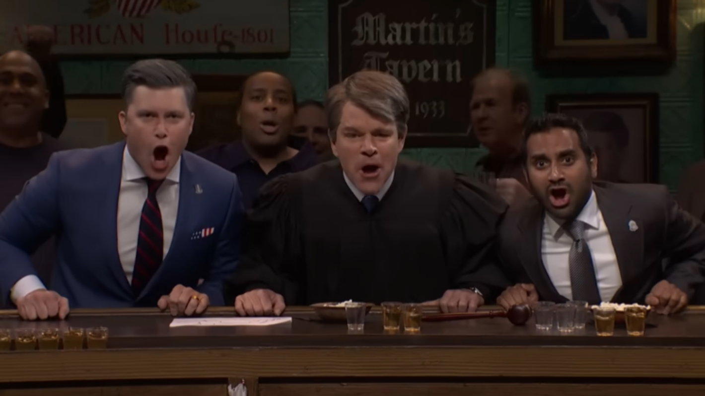‘SNL’ Cold Open: Matt Damon Reprises Brett Kavanaugh in Bar With ...