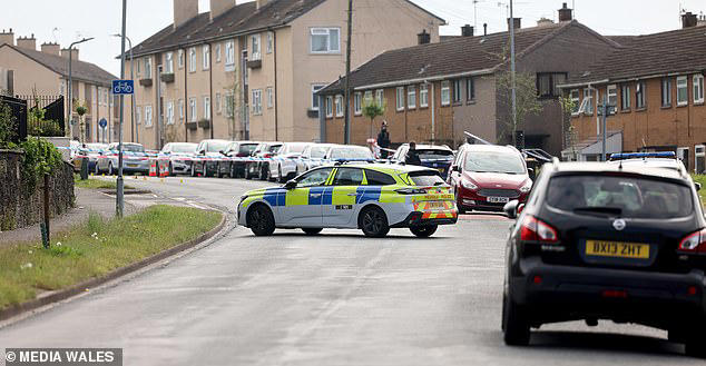 Emergency services at the scene after Aberthaw Road was closed by Gwent Police at around 1am on Thursday, May 7