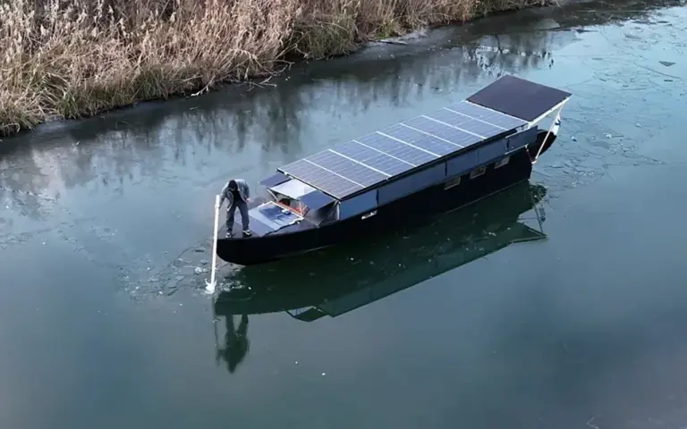 Man who built solar-powered yacht that can run forever tests its 30 kWh ...