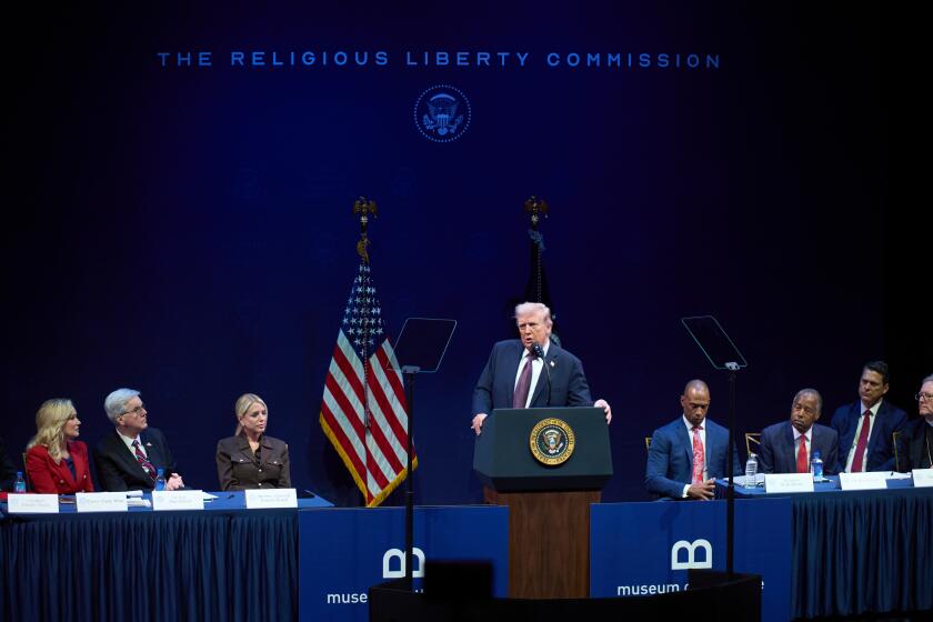 For Trump's commission on religion, 'there is no separation of church and state'