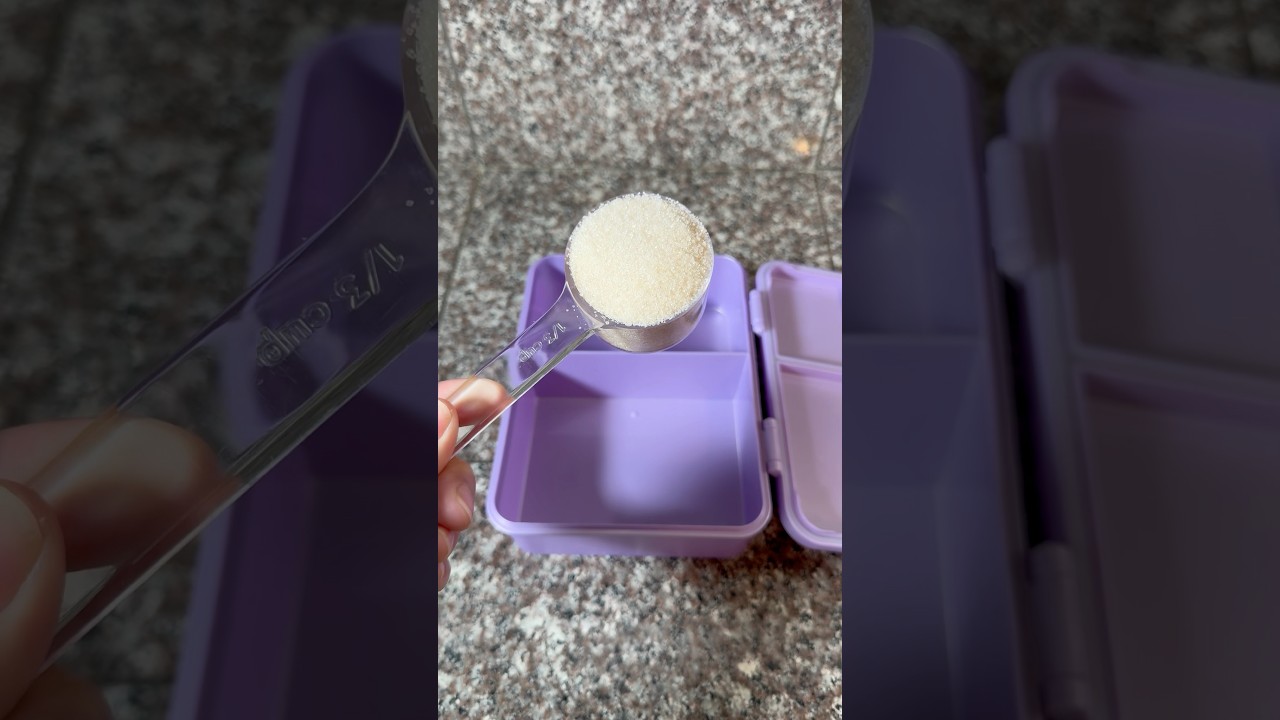 Packing school lunch using a sugar overload challenge