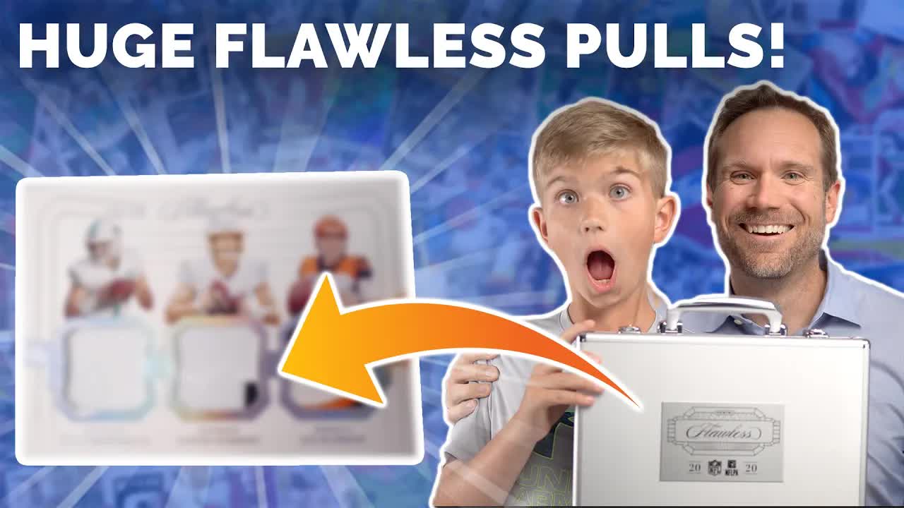 Huge flawless football box opening with my son! Happy Father's Day ...