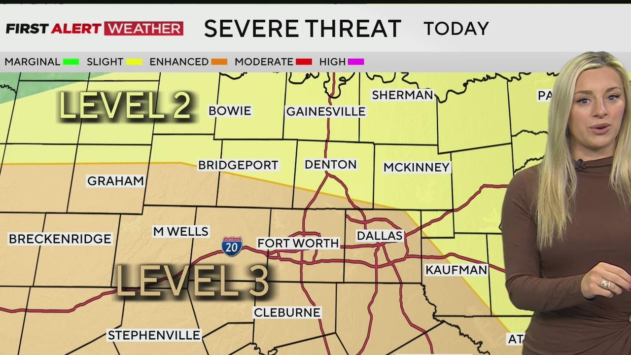 Keep tracking severe weather chances in North Texas late Sunday afternoon