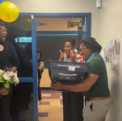 Jacksonville teacher surprised with national teaching award during ...