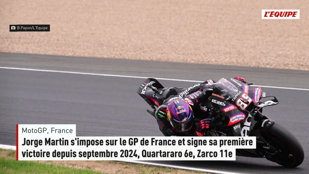 Jorge Martin s'impose sur le GP de France et signe sa première victoire ...
