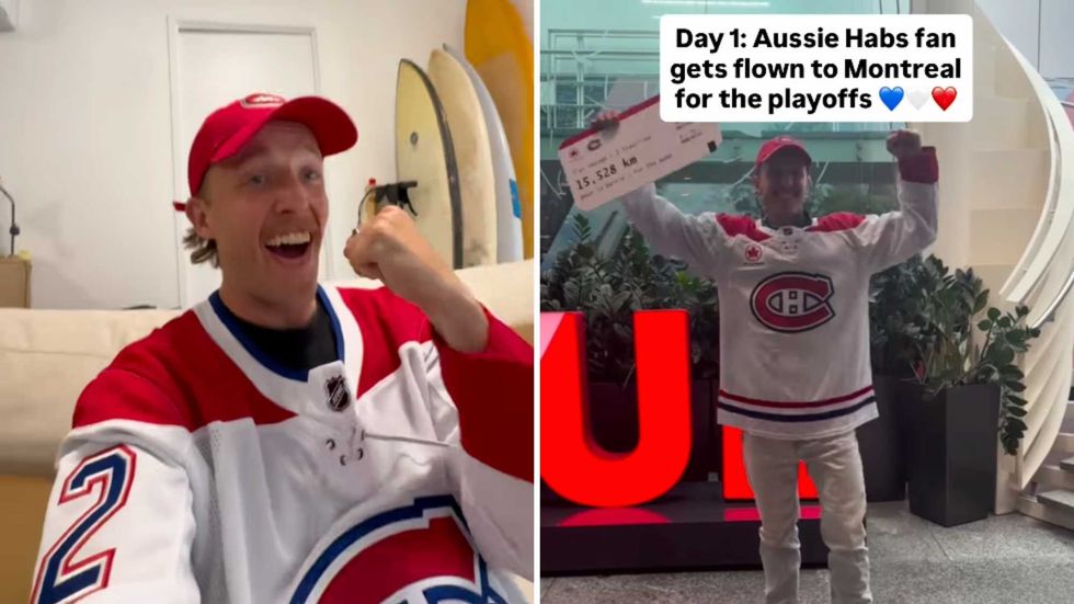 Cet Australien a fait 15 500 km pour voir le Canadien de Montréal en ...