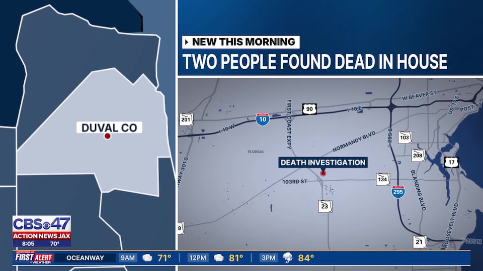2 people found dead during welfare check at Jacksonville home