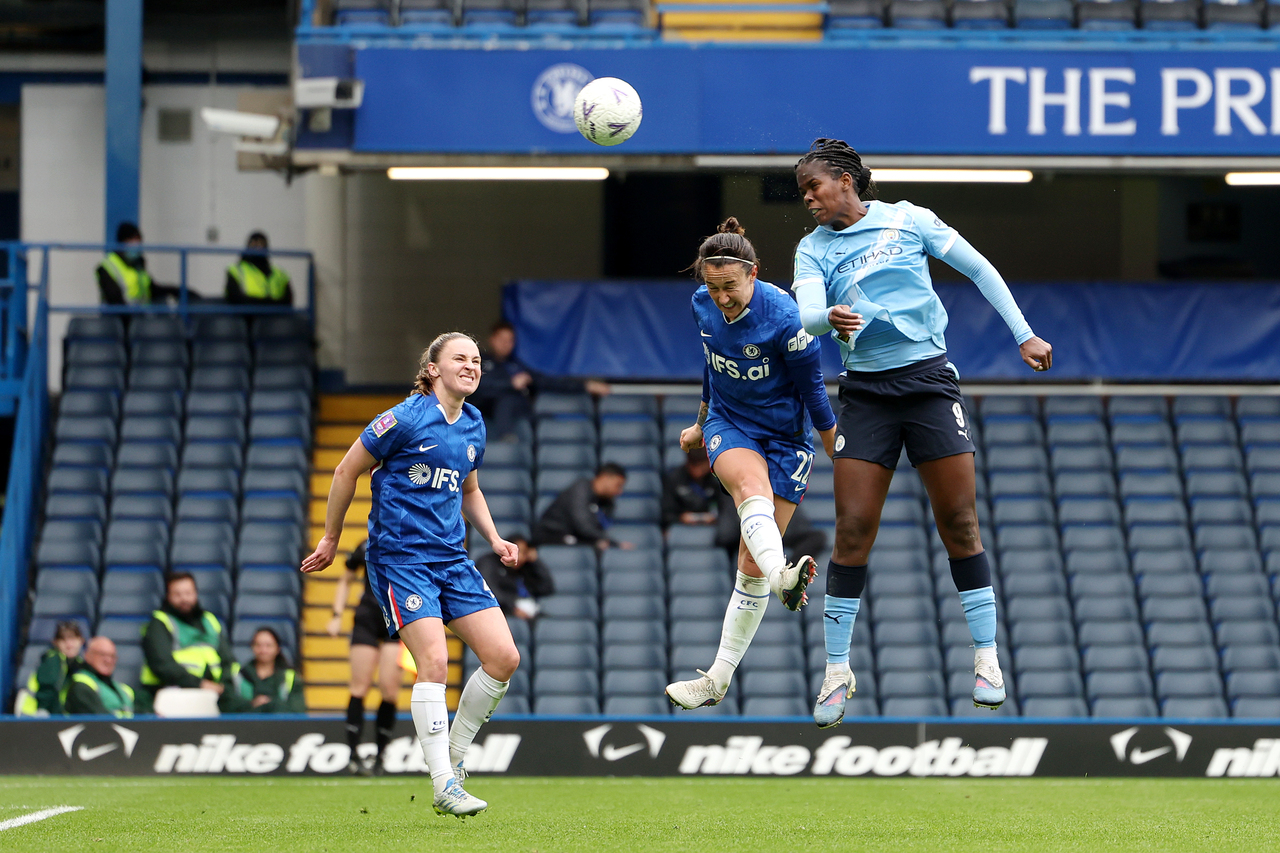 Shaw's double helps Man City fight back against Chelsea to book Wembley ...