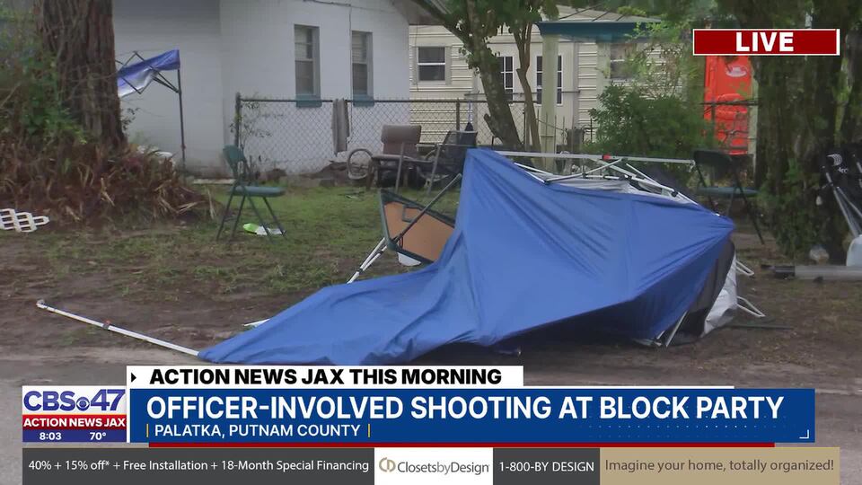 Officer involved shooting at block party