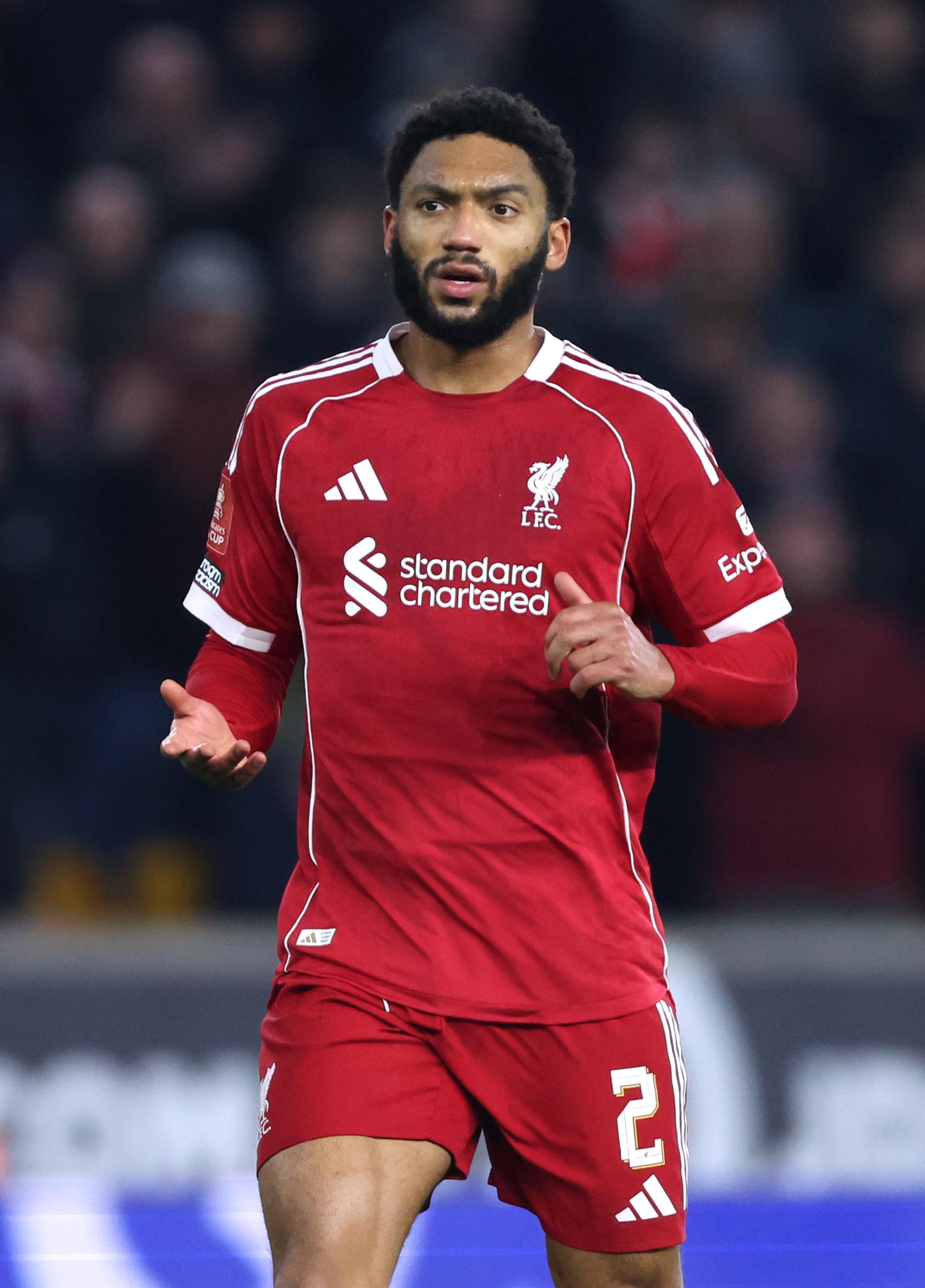 Joe Gomez: Anfield boos 'the last thing we want'