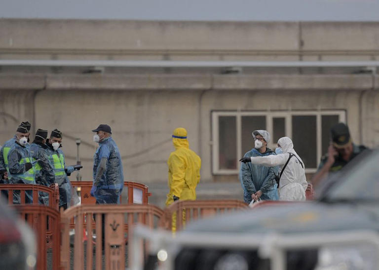Photos: Americans evacuated from hantavirus-stricken cruise ship