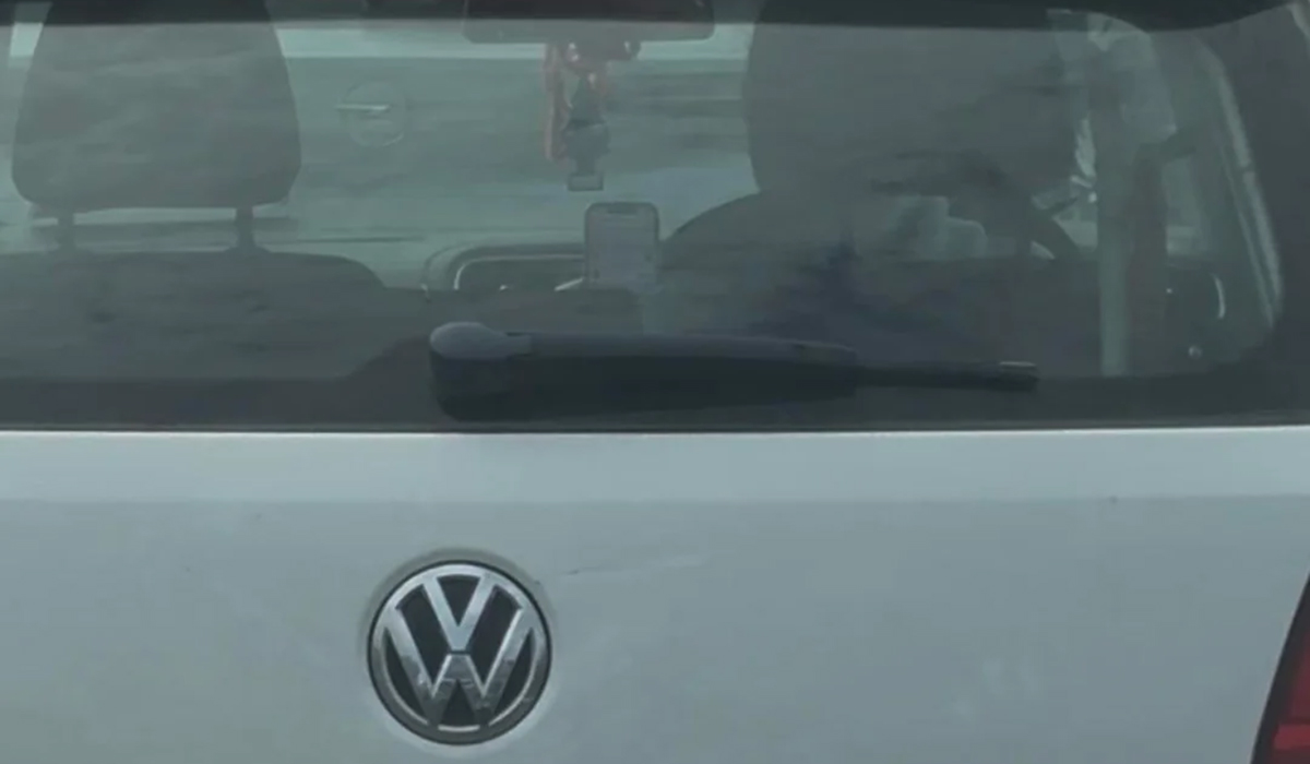 Brazen novice driver caught flicking through social media while ...