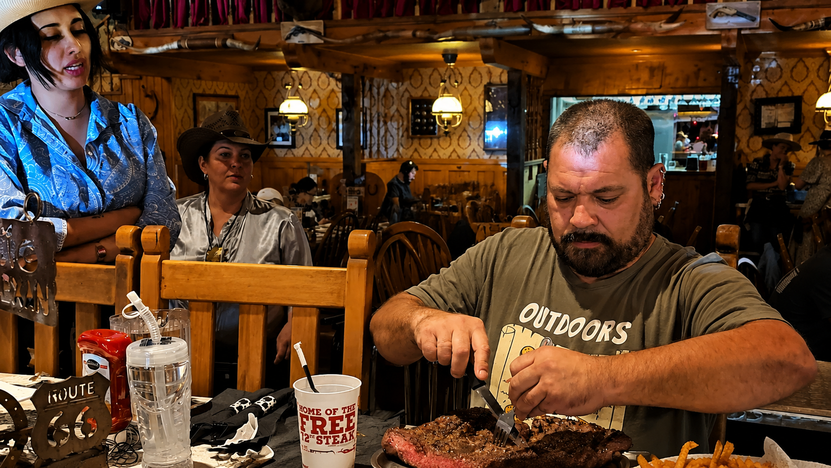 The big Texan challenge put his record on the line