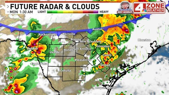 Storms move southeast as severe thunderstorm watch cancelled for Bexar ...