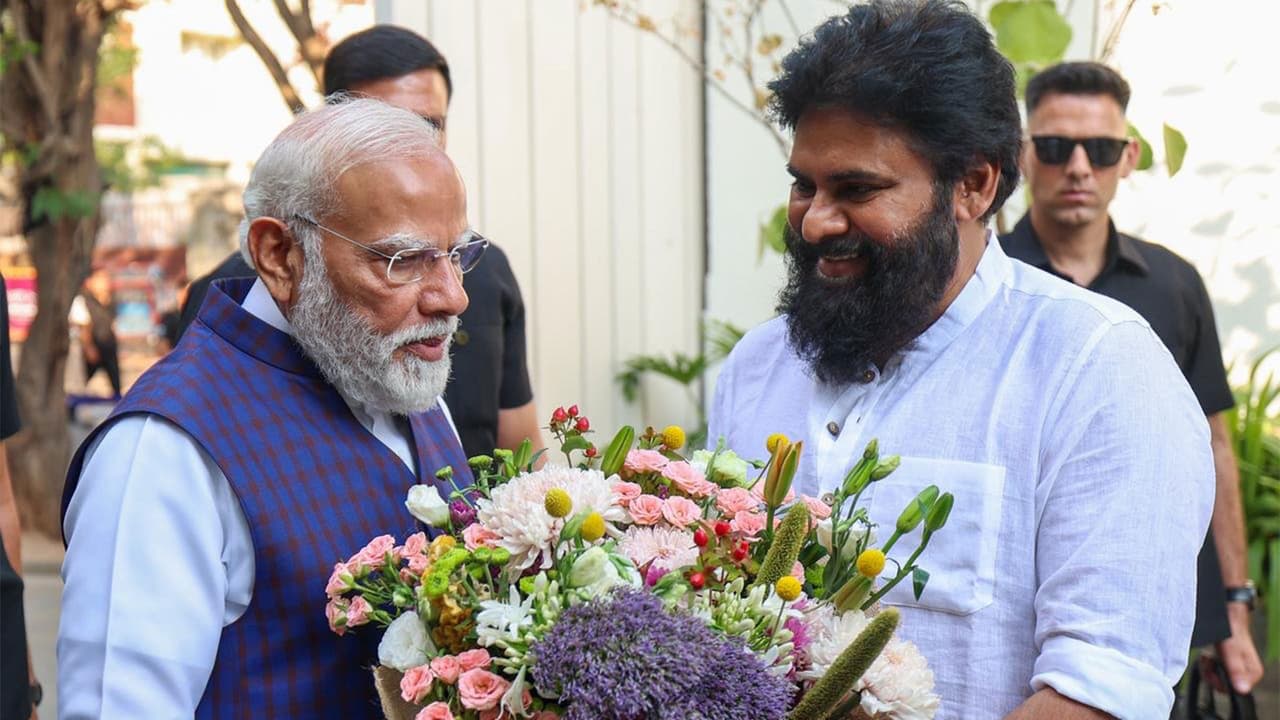 PM Modi visits Pawan Kalyan's residence, enquires about his health