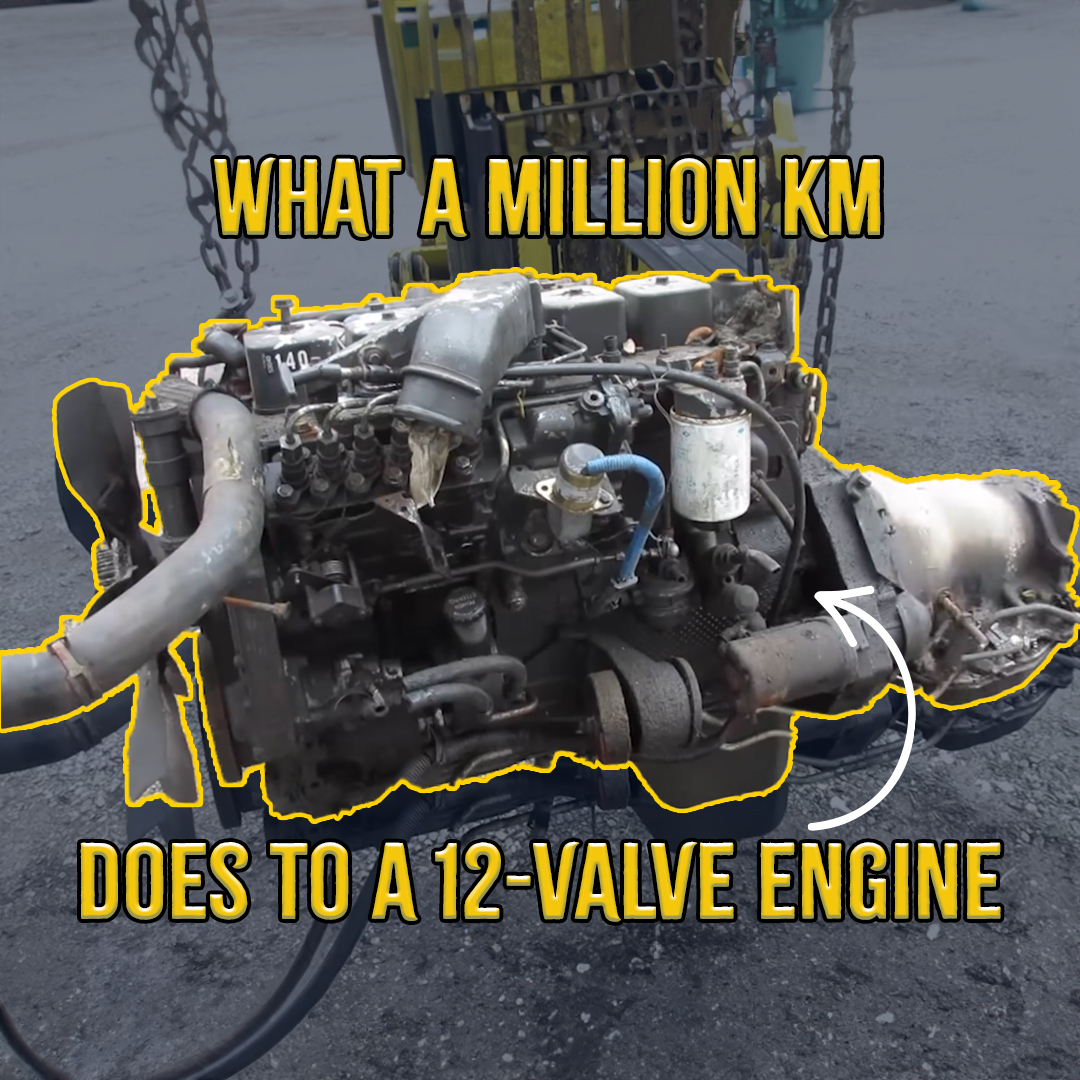 How a million kilometers looks on an engine