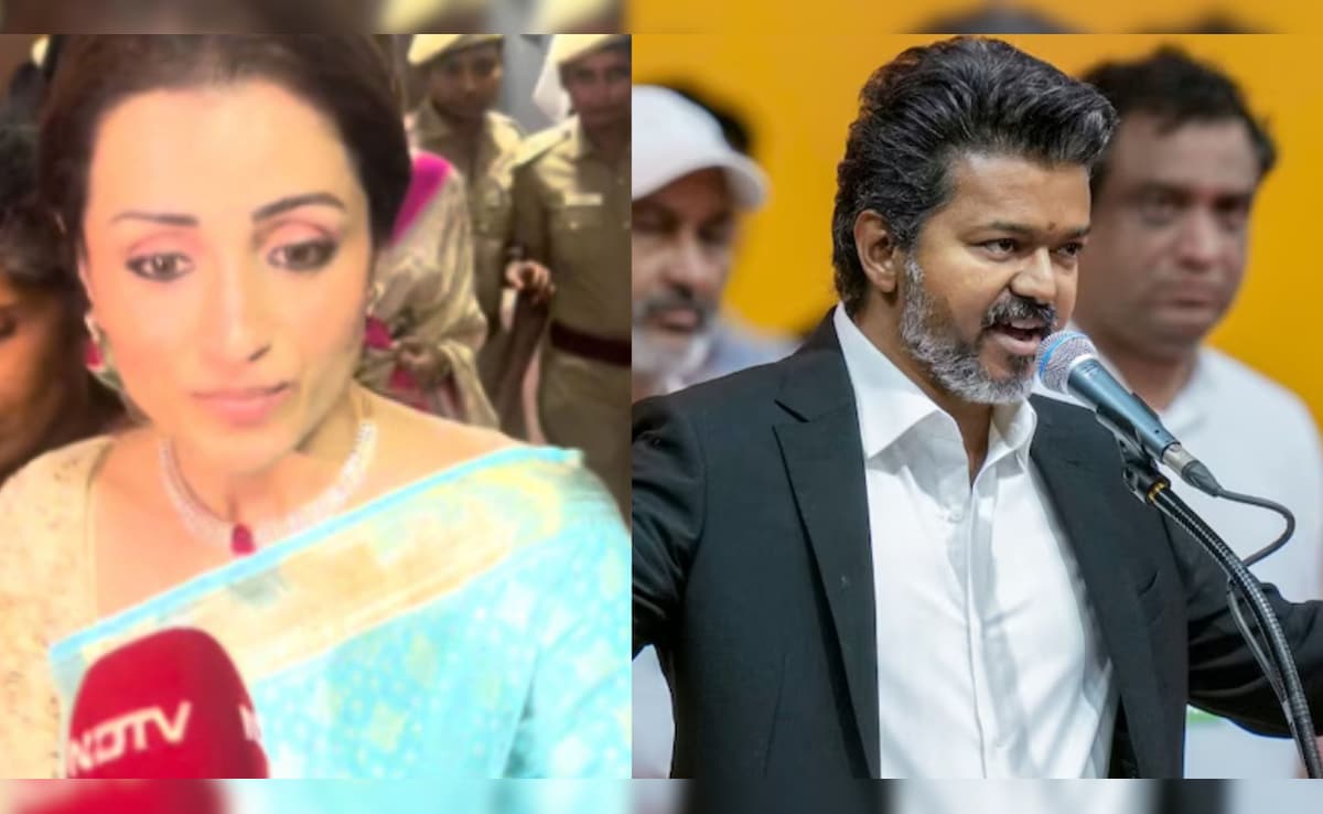 Trisha Krishnan speaks to NDTV, shares joy over Vijay becoming Tamil ...