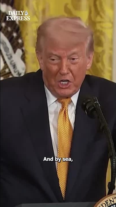 Trump explains the definition of 'sea' in bizarre news conference