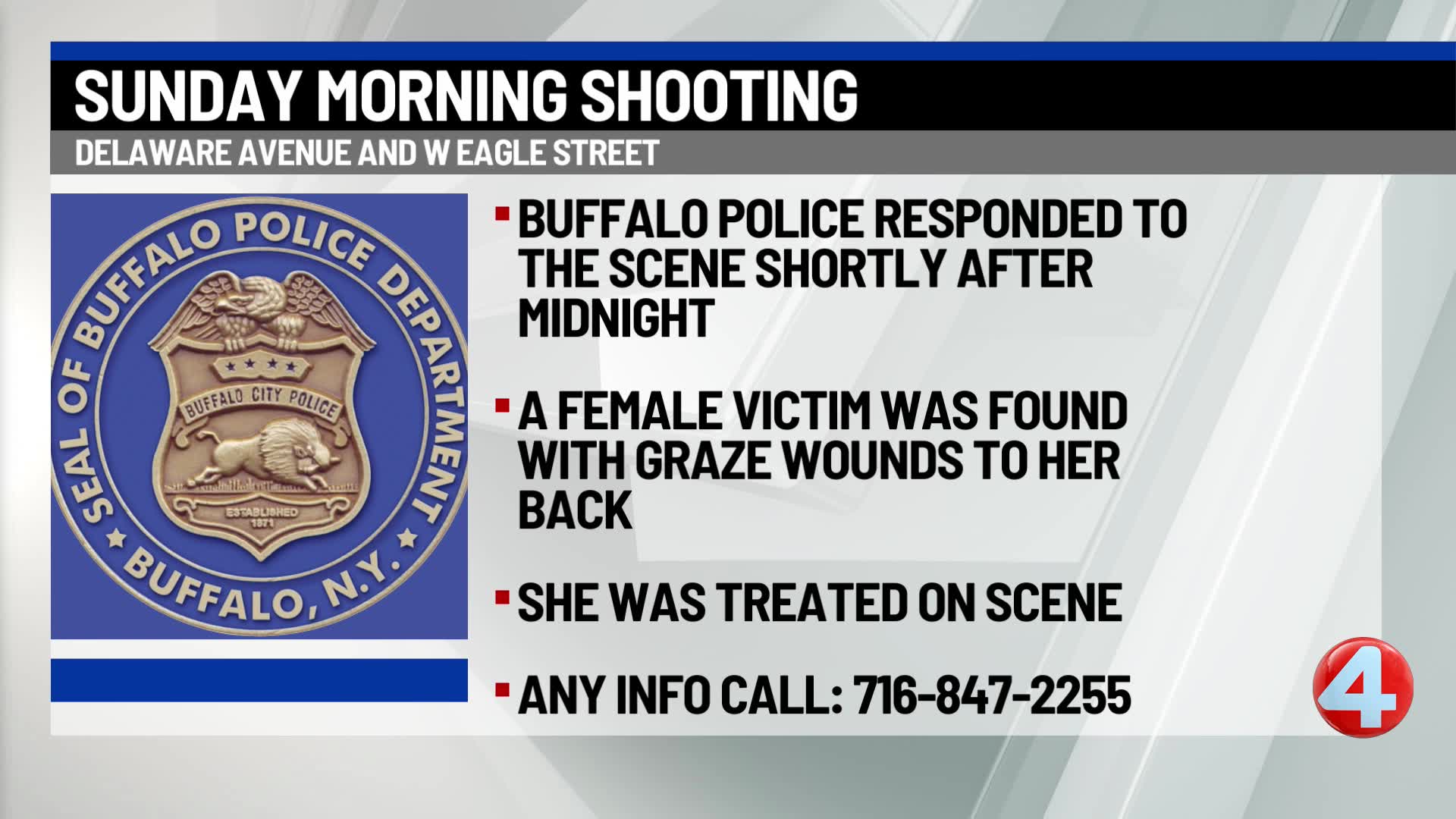 Buffalo police investigating downtown shooting
