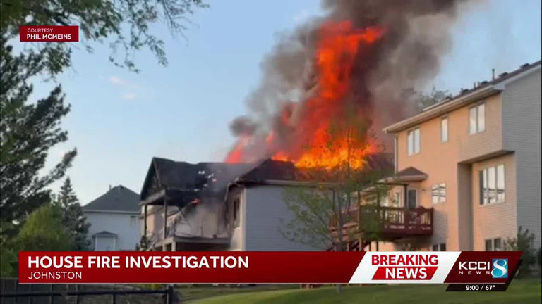 Massive house fire in Johnston still under investigation