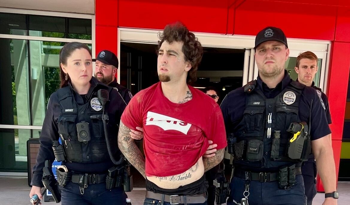 Man caught hiding in Gastonia hospital ceiling after fleeing traffic stop