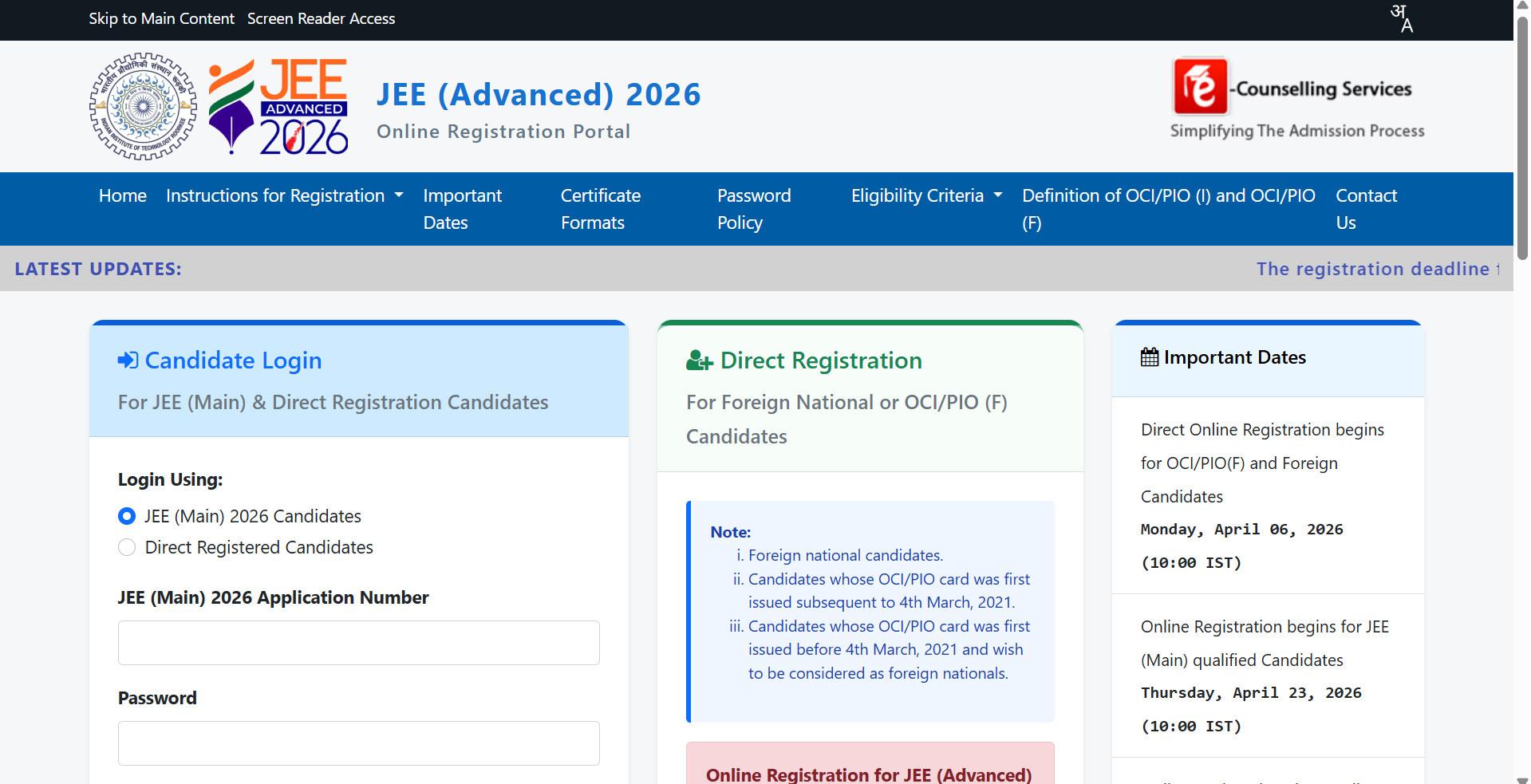 JEE Advanced 2026 admit card releasing today at jeeadv.ac.in: Check ...