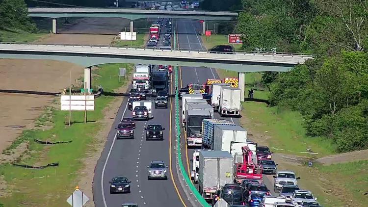 3 hospitalized after crash on I-70 East; all lanes closed