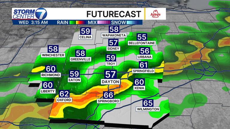 Pleasant start to the work week, watching rain late Tuesday