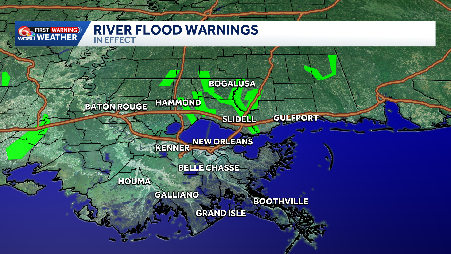 Parts of Northshore under river flood warning