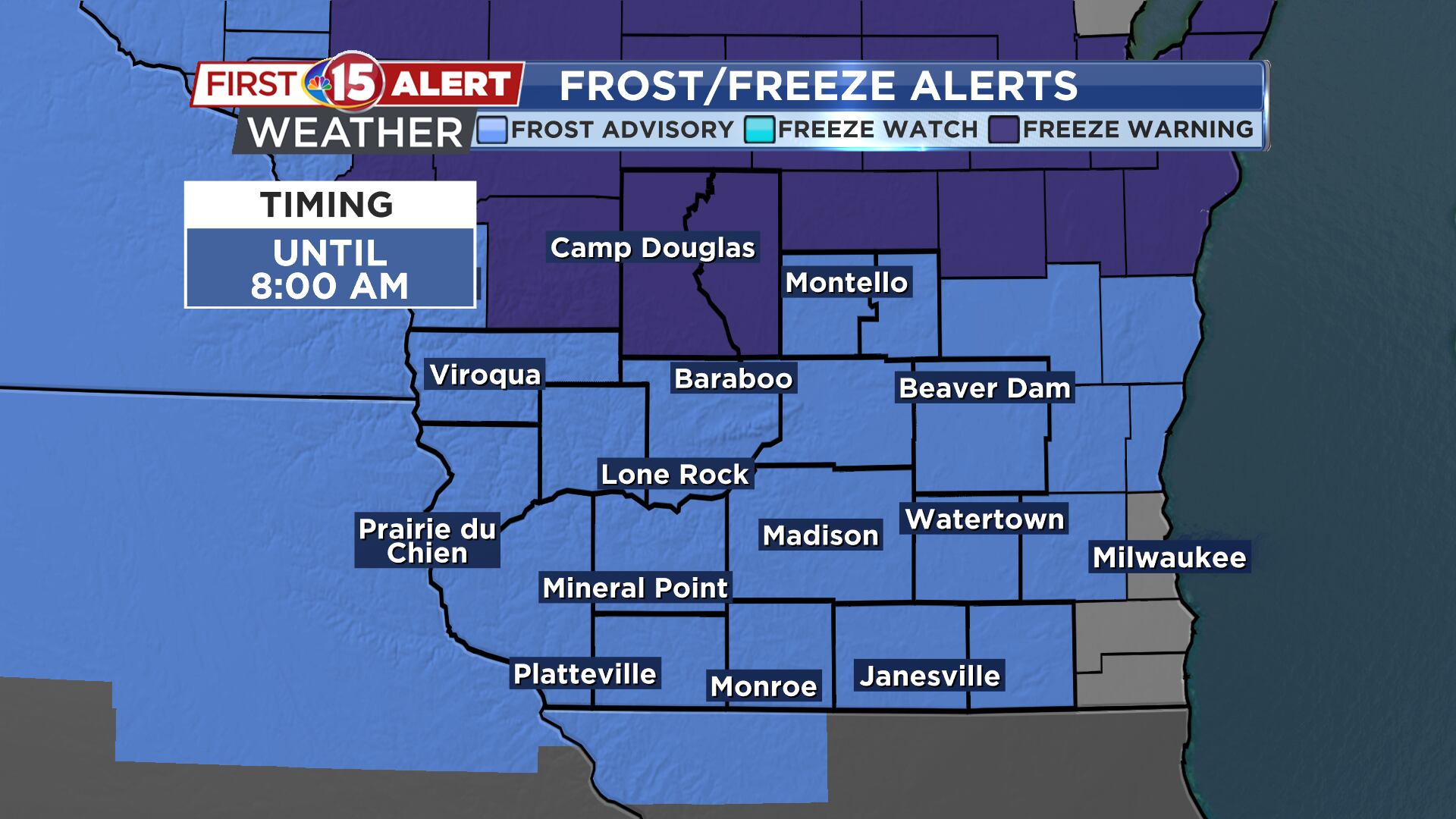 Southern Wisconsin faces one final freeze before temperatures soar into ...