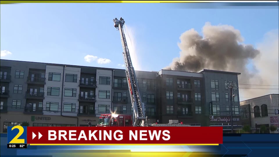 DeKalb fire crews working to put out apartment blaze