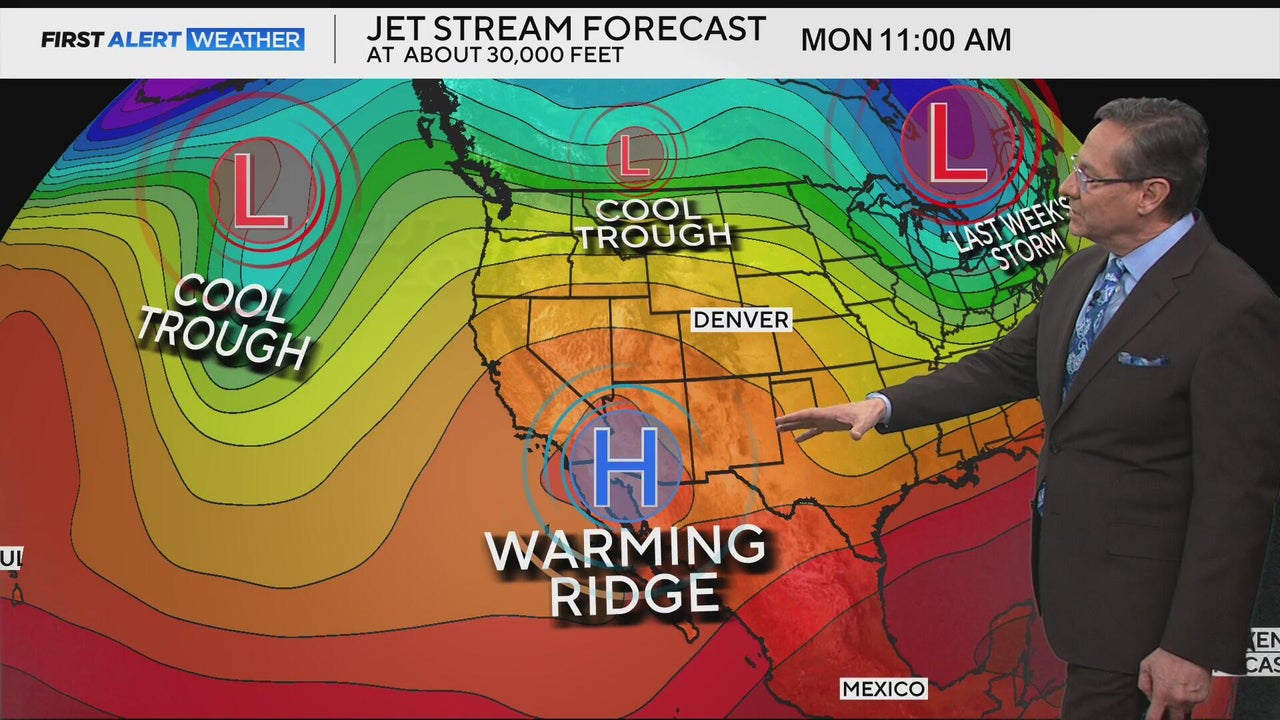 Prolonged warming trend with a few small chances for rain