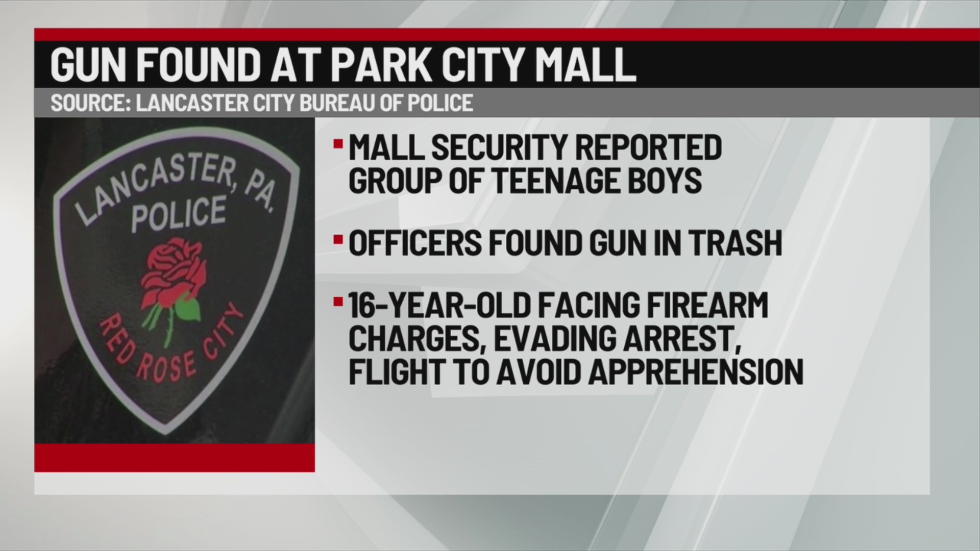 Teen charged after gun brought to Park City Mall