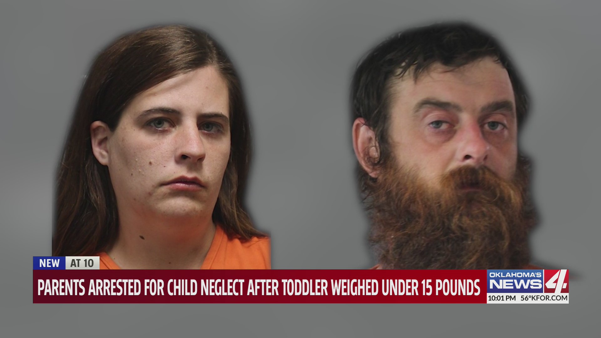 Parents arrested for child neglect after toddler weighed under 15 pounds