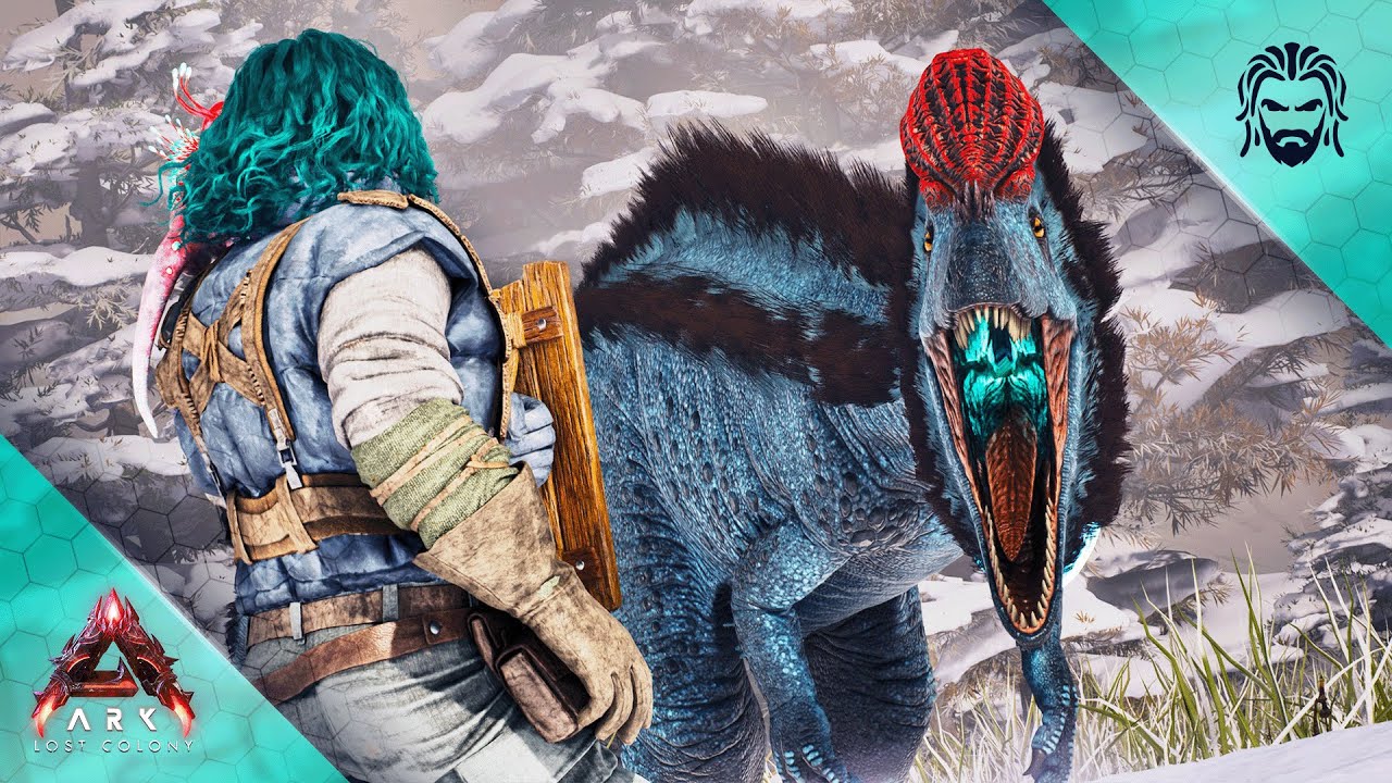 The easiest Cryolophosaurus tame ever in ARK Lost Colony