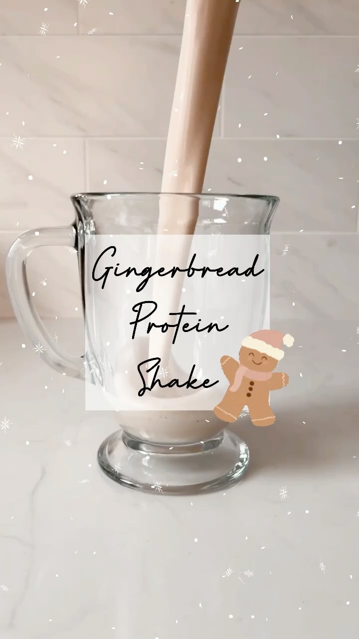 This gingerbread protein shake is a must try!